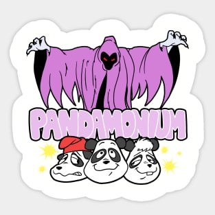 Pandamonium Cartoon Sticker